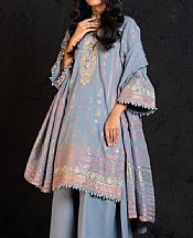 Alkaram Rock Blue Jacquard Suit