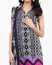 Alkaram Black Khaddar Suit- Pakistani Winter Clothing