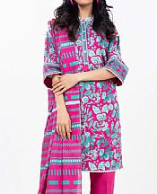 Alkaram Cerise Pink Khaddar Suit- Pakistani Winter Clothing