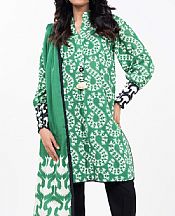 Alkaram Medium Sea Green Khaddar Suit- Pakistani Winter Dress