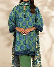 Alkaram Sea Green Khaddar Suit- Pakistani Winter Dress