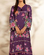 Alkaram Purple Dobby Suit (2 Pcs)- Pakistani Winter Clothing