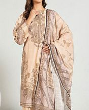 Alkaram Tan Khaddar Suit- Pakistani Winter Clothing