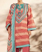 Alkaram Peach Khaddar Suit- Pakistani Winter Clothing