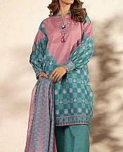 Alkaram Teal Khaddar Suit- Pakistani Winter Dress