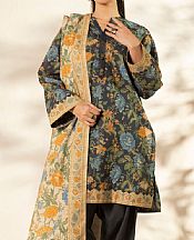 Alkaram Black Khaddar Suit- Pakistani Winter Dress