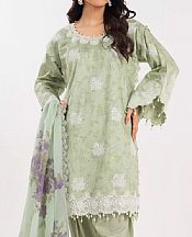 Alkaram Pistachio Green Lawn Suit- Pakistani Designer Lawn Suits