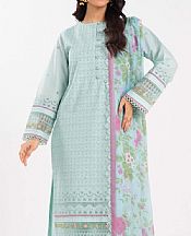 Alkaram Pale Aqua Lawn Suit- Pakistani Designer Lawn Suits