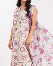 Alkaram Off White Lawn Suit- Pakistani Designer Lawn Suits