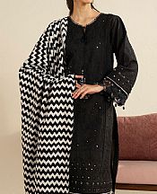 Alkaram Black Khaddar Suit- Pakistani Winter Dress