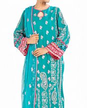 Alkaram Sea Green Lawn Suit- Pakistani Lawn Dress