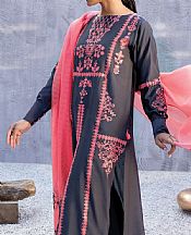 Charcoal Silk Suit- Pakistani Winter Clothing