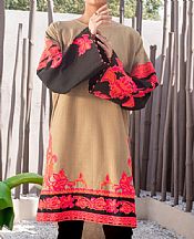 Beige Khaddar Suit (2 Pcs)- Pakistani Winter Dress