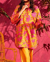 Alkaram Mustard Lawn Suit (2 Pcs)- Pakistani Designer Lawn Suits