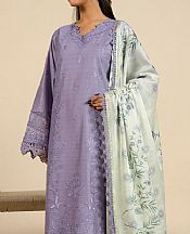 Alkaram Lavender Cotton Net Suit- Pakistani Designer Lawn Suits