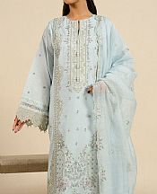 Alkaram Sky Blue Lawn Suit- Pakistani Designer Lawn Suits