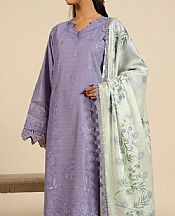 Alkaram Lilac Cotton Suit- Pakistani Lawn Dress