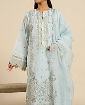 Alkaram Pale Blue Lawn Suit- Pakistani Designer Lawn Suits