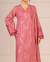 Alkaram Light Coral Lawn Suit- Pakistani Lawn Dress