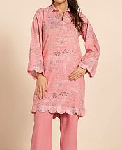 Alkaram Light Pink Khaddar Kurti- Pakistani Winter Dress