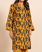 Alkaram Mustard Khaddar Suit (2 Pcs)- Pakistani Winter Dress