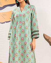 Alkaram Sea Green Cambric Kurti- Pakistani Lawn Dress