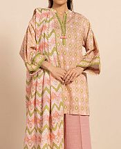 Alkaram Peach/Pink Khaddar Suit (2 Pcs)- Pakistani Winter Clothing