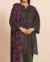 Alkaram Green Khaddar Suit (2 Pcs)- Pakistani Winter Clothing