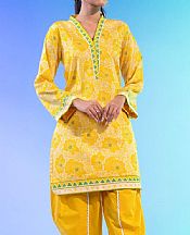 Alkaram Yellow Lawn Kurti- Pakistani Designer Lawn Suits