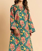 Alkaram Green Cambric Kurti- Pakistani Designer Lawn Suits