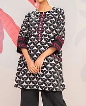 Alkaram Black Cambric Kurti- Pakistani Lawn Dress