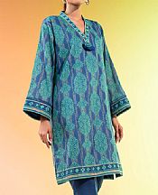 Alkaram Blue Lawn Kurti- Pakistani Lawn Dress