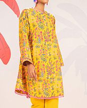 Alkaram Mustard Cambric Kurti- Pakistani Designer Lawn Suits