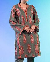 Alkaram Army Green Lawn Kurti- Pakistani Lawn Dress