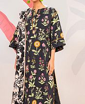 Alkaram Black Cambric Suit (2 Pcs)- Pakistani Lawn Dress