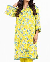 Alkaram Yellow Lawn Kurti- Pakistani Designer Lawn Suits
