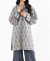 Alkaram Grey Lawn Kurti- Pakistani Lawn Dress
