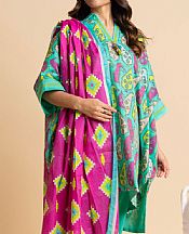 Alkaram Aqua Cambric Suit (2 pcs)- Pakistani Designer Lawn Suits