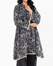 Alkaram Black Lawn Kurti- Pakistani Lawn Dress