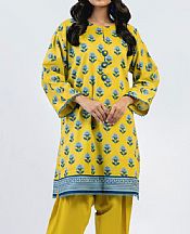 Alkaram Yellow Cambric Kurti- Pakistani Winter Clothing