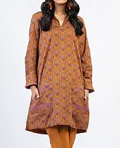 Alkaram Dull Orange Cambric Kurti