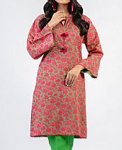 Alkaram Medium Green Cambric Kurti- Pakistani Winter Dress