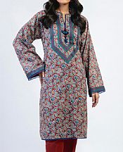 Alkaram Red Cambric Kurti- Pakistani Winter Dress