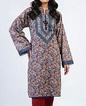 Alkaram Red Cambric Kurti- Pakistani Winter Clothing