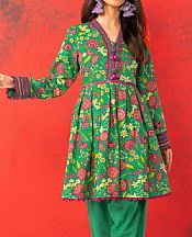 Alkaram Sea Green Khaddar Kurti- Pakistani Winter Dress