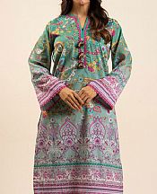 Alkaram Turquoise Lawn Kurti- Pakistani Lawn Dress