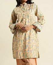 Alkaram Ivory Lawn Kurti- Pakistani Designer Lawn Suits