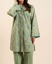 Alkaram Light Green Lawn Kurti- Pakistani Lawn Dress