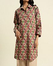Alkaram Beige Lawn Kurti- Pakistani Lawn Dress