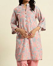 Alkaram Pink Lawn Kurti- Pakistani Designer Lawn Suits